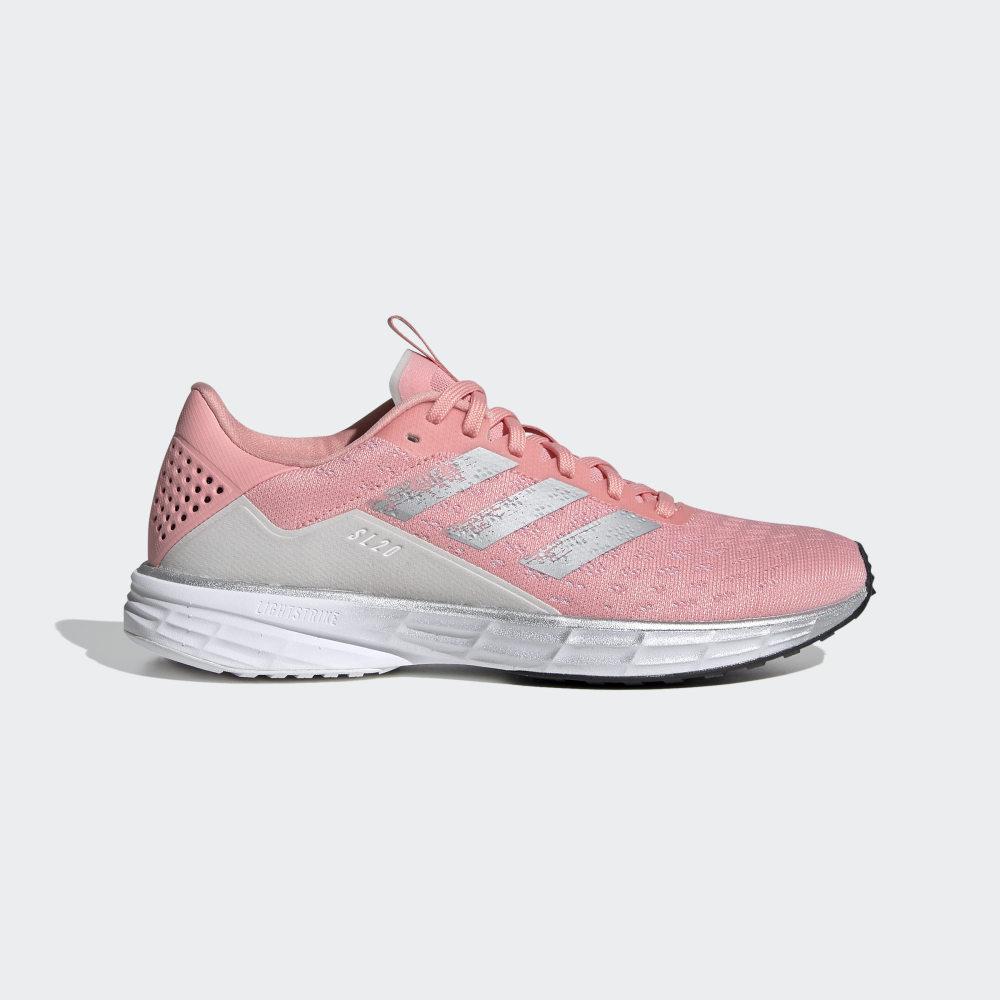 Adidasi Alergare Adidas SL20 Dama Romania - Roz/Argintii Metal/Gri EG2047